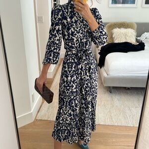 Zara shirt dress with collar XS